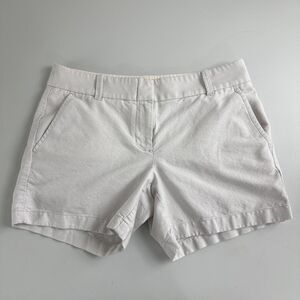 J Crew Women's Chino Shorts Light Gray 100% Cotton Size 4
